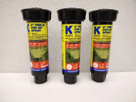 319757 K-rain 671923241513 Lot Of 3 Sprinkler Heads 4 Inch 360ft 15ft Pro-s Pop Up Sprays New #319757