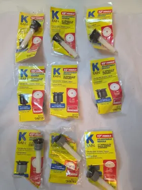 K Rain 671923661717 Adjustable Nozzle 3- 12ft 3-15ft 17ft Female Rainbird And Hunter Sprays