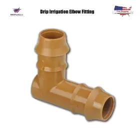 K15-042 K-rain Drip Irrigation Elbow Fitting - Secure Push-together Design Poly Pipe Use