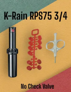 Rps75-nn K-rain Rps 75 Rotor 4in Rps75 3/4 Inlet 40-360 Degrees Pop Up Sprinkler No Cv