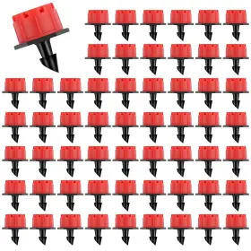 Kalolary 783710016133 100pcs Adjustable Drip Irrigation Emitters 1/4 Inch Drippers Micr
