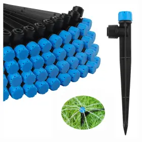Fango-k015 Kalolary 50pcs Drip Irrigation Emitters Adjustable 360 Degree Water Flow Drippers Emi