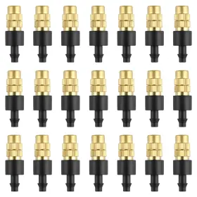 Kalolary-y207 Kalolary 30pcs Adjustable Copper Atomizing Nozzle Drip Irrigation Sprayer 4/7mm Atomiz Kalolary-y207 Kalolary 30pcs Adjustable Copper Atomizing Nozzle Drip Irrigation Sprayer 4/7mm Atomiz