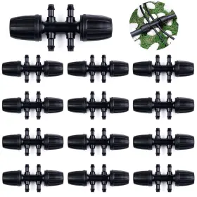 Mlt75 Kalolary Barbed Tee For 5/16 Inch To 1/4 Irrigation Tube 20pcs Anti-dr Mlt75 Kalolary Barbed Tee For 5/16 Inch To 1/4 Irrigation Tube 20pcs Anti-dr
