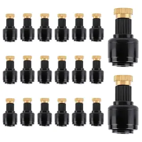 Tm-k-0014 Kalolary 20pcs 1/4 Inch Push-to-fit Copper Atomizing Nozzle Quick Connect Drip Irrigation