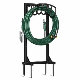 B0cqy6lkcl Kesfitt Garden Hose Holder Stand 4 Spikes 2 Tool Hooks Detachable Heavy Duty