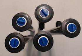 Krain 78012-pr Pro-s 12 Inch Sprinkler Head With Male Riser And Flush Cap 1/2 Inlet Lot Of 5
