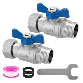 B0fd9vv2fc Kruuvax 304 Stainless Steel Garden Hose Shut Off Valve 2-pack Heavy Duty Lead-free