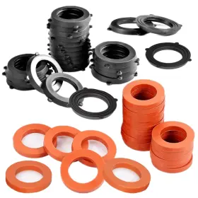 B094zshh3c Ksdsoam 30 Pack Garden Hose Washers Rubber Seals Heavy Duty Water Gasket 3/4 Inch Fi