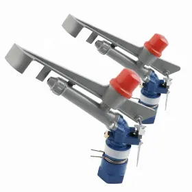 Jbu235 Kzu 2pcs Sprinkler Gun 1 Inch Irrigation 360 Degree Adjustable Large-