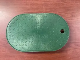 38005820 Landscape New 14 Inch X8-1/2 Oval Valve Box Green Lid Only B193