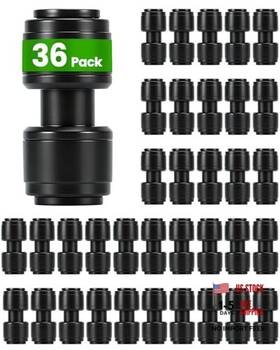 Landtouch Cnt-b36 36 Pack Drip Irrigation Parts Quick Connect Packs 1/4 Inch Coupling Connectors