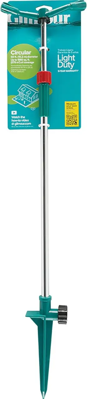 808943-1001 Lawn And Garden Llc Gilmour Medium Coverage Elevated Sprinkler On Telescoping Pole 808943-1001 Lawn And Garden Llc Gilmour Medium Coverage Elevated Sprinkler On Telescoping Pole