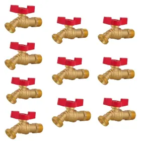 4-turn Ld Longda Mhb1/2 10-packs Male Hose Bibb 1/2 Inch Mip 3/4 Mht With 1/4-turn Water H... Fast