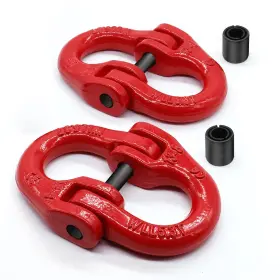Fbas15 Lifgarfe 2pcs 1/2inch Hammerlock Coupling Connector Link Safety Chain Adapter Connecto