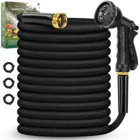 8-function Lipoliftco B0dyn9czw8 100ft Garden Hose Non-expanding Lightweight With Spray Nozzl