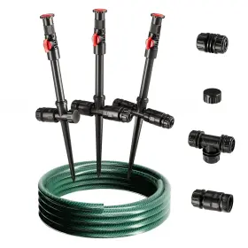 Dc-02 Lizjarol Flexible Sprinkler System Above Ground Diy Irrigation Kit Multi-adjustable