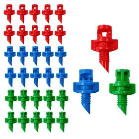Loxuriznn Abc123 150-piece Refraction Mist Sprinkler Heads Kit - 150 Pieces Red Green Blue