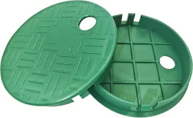 Jinggai-0001 Luckgeto 2 Pcs Sprinkler Box Cover Lid For Outside 5.5 Inch Id 6 Od Irrigation Valve Li