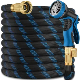 10-function Lukiegale B0fcxpbx2m 100ft Garden Hose With Spray Nozzle - Flexible Leakproof