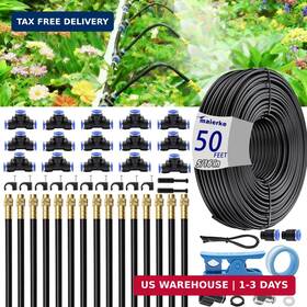 Maierke M1-k1-083-1 50ft 5/16 Inch 360 Adjustable Drip Irrigation Kits Automatic Garden Watering Mi
