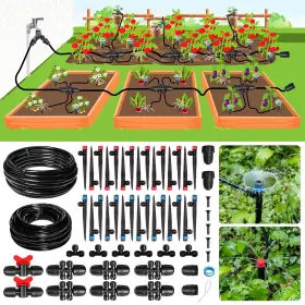 Maotong 313018331340 240ft Drip Irrigation System Kit New Quick-connect Automatic Garden Watering Mi