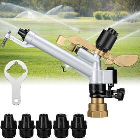 Maxcheck 744759691293 1-1/2 Inch Agriculture Farm Irrigation Sprinkler Spray Gun Head 360 Adj-free Ship