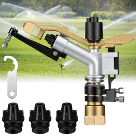 Maxcheck-sprinklers-98 Maxcheck Agriculture Farm Irrigation Sprinklers 360 Adjustable Impact Gun Sprinkler W