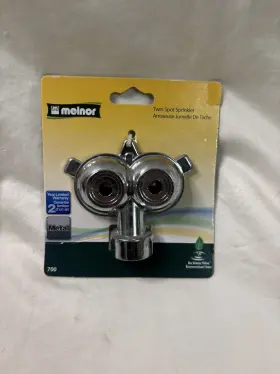 Melnor 042206007001 Metal Twin Spot Sprinkler #700 New