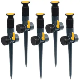 Melnor 313043618614 Multi Adjustable Spike Sprinkler 5-pack Ft Green Control Water Flow
