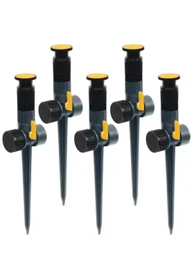 Melnor 445056187146 Brand Multi Adjustable Spike Sprinkler 5-pack For Hose Watering System