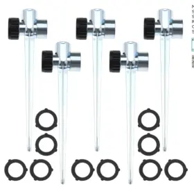 Hd287 Micro Traders 5 Pcs Garden Sprinkler Spike Base 1/2 Inch Rubber Ring Connector Silver Hd287 Micro Traders 5 Pcs Garden Sprinkler Spike Base 1/2 Inch Rubber Ring Connector Silver