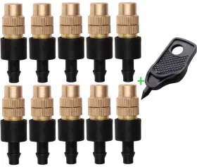Mini Skater 710154923338 10 Set New Copper Adjustable Spray Nozzle Atomization Capillary