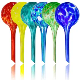 358122-bc00400983 Mission Gallery Plant Watering Globes Set Of 6 - Small Glass Self Bulbs Up To 5 Days