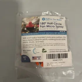 87861 Mister Landscaper 180 Degree Half Circle Fan Micro Spray 12 Per Pack. New 87861 Mister Landscaper 180 Degree Half Circle Fan Micro Spray 12 Per Pack. New