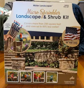 Mlk-82t Mister Sprinkler All In One Micro Landscape And Shrub Kit Covers Over 250 Sq Ft. New