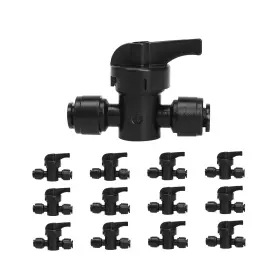 Dif-001 Mixc 12 Pack 1/4 Inch Drip Irrigation Valves Quick Connect Inc... Fast Ship
