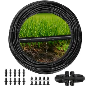 Xk13450 Mixc 1/4 Inch Irrigation Dripline Tubing 100 100ft 1/4ftft Black