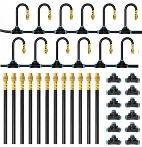 2026-upgrade Mixc Xk13503 50ft 1/4 Inch Drip Irrigation System Garden Kit With 12pc