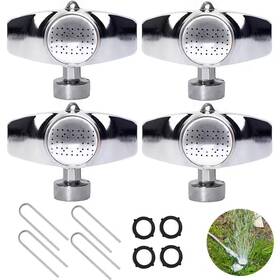Morvat 445013046035 Metal Garden Lawn Sprinkler 360 Pattern Gentle Flow For Small To Medium Areas