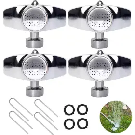 Morvat 445013046035 Metal Garden Lawn Sprinkler 360 Pattern Gentle Flow For Small To Medium Areas