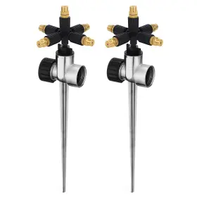 Dcssq01 Mosiken 2 Pack Metal Sprinklers For Targeted Coverage In Flower Beds And Vegetable G