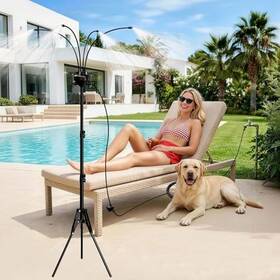 Mqhuayu Pwls-002 5.3ft Standing Misters For Outside Patio Misting Cooling System With 26.5ft