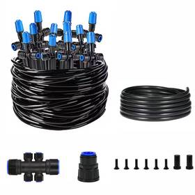 .n/a 726084419100 50 Ft. Quick-connect Drip Irrigation Kit With Adjustable Fan-shaped Drippers For