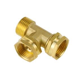 Napredak B0fkn18rpr Garden Hose Tee Adapter Ght 3/4 Brass Female X Male Swivel Wat