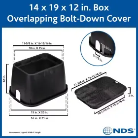 Nds 313018189132 Control Valve Box Outdoor Garden Lawn Sprinkler Irrigation Water Cover 14x19 Inch Nds 313018189132 Control Valve Box Outdoor Garden Lawn Sprinkler Irrigation Water Cover 14x19 Inch