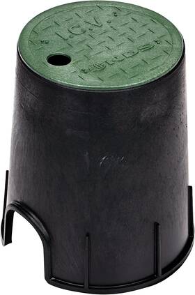 Nds 445047824838 107bc 6 Inch Valve Box And Cover 9 Height Icv Lettering Black Gre