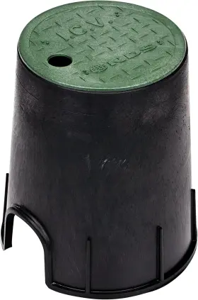 107bc Nds 445047824838 6 Inch Valve Box And Cover 9 Height Icv Lettering Black Gre