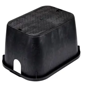 Nds 705353889608 14 Inch X 19 Rectangular Standard Series Valve Box And Cover 12 Height Bl