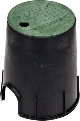 Ndss 313015266225 6 Inch Round Valve Box With Overlapping Icv Cover Irrigation Sprinkler Control Bl